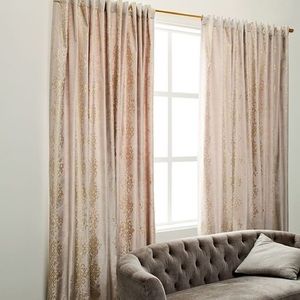 West Elm Luster Velvet Metallic Curtains (set of 4)